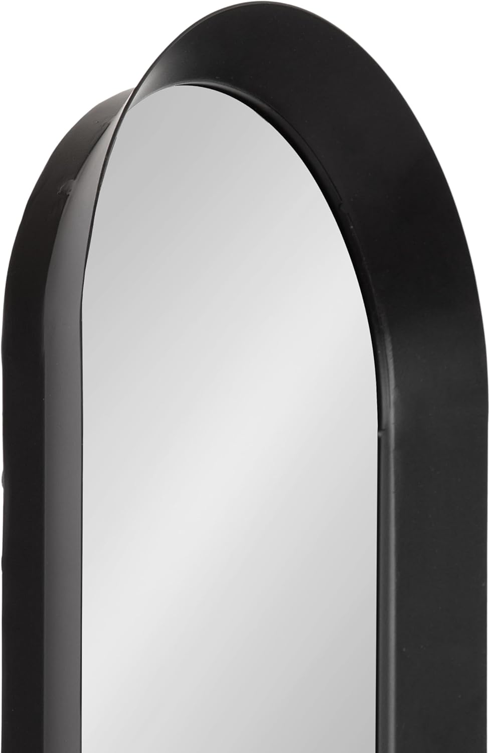 imageKate and Laurel Niya Modern Slim Panel Wall Mirror 10 x 40 Black Minimal Tall Mirror Wall Decor for Use as Skinny Entryway Mirror or Decorative Bedroom Mirror