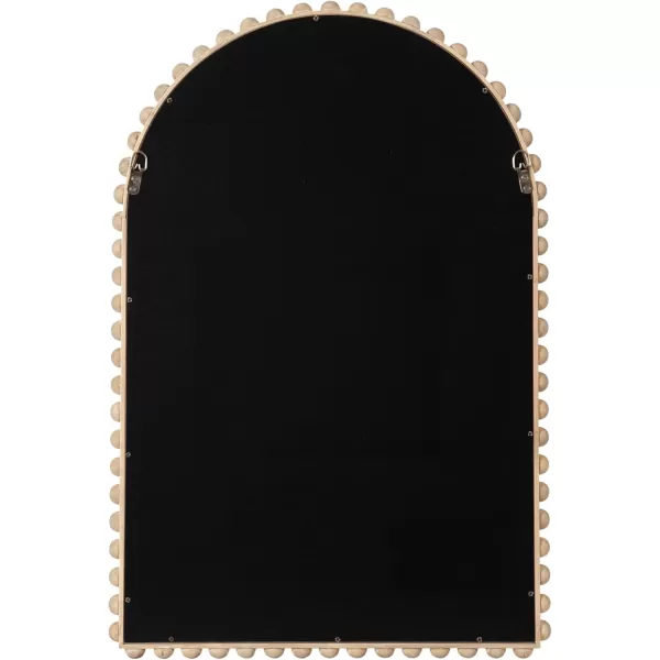 imageKate and Laurel Beadbrook Modern Beaded Arched Mirror 20 x 30 Black Transitional Arch Wall Mirror for Use as Bathroom Mirror or Entryway Mirror DecorNatural