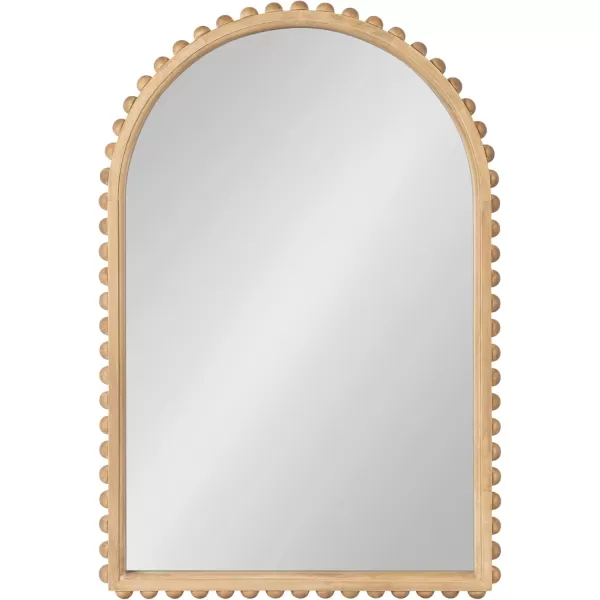 imageKate and Laurel Beadbrook Modern Beaded Arched Mirror 20 x 30 Black Transitional Arch Wall Mirror for Use as Bathroom Mirror or Entryway Mirror DecorNatural