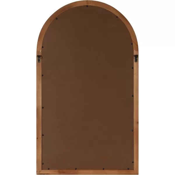 imageKate and Laurel Boldmere Rustic Windowpane Wall Mirror 22 x 38 Rustic White FarmhouseInspired Home DecorBrown