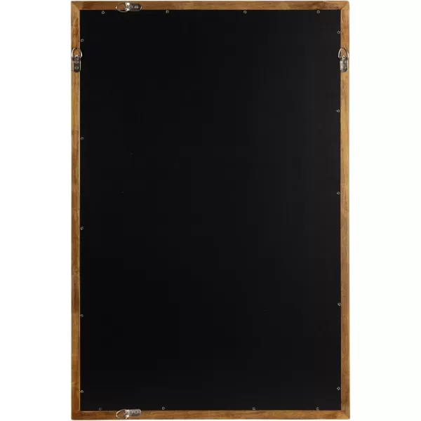 imageKate and Laurel Endicott Modern Geometric Rectangle Wall Mirror 24 x 36 Black Rectangular Dimensional Pieced Wood Mirror for Use as Bathroom Mirror for Over Sink or Cute Nursery MirrorRustic Brown
