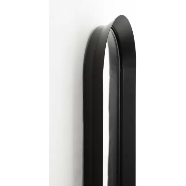 imageKate and Laurel Niya Modern Slim Panel Wall Mirror 10 x 40 Black Minimal Tall Mirror Wall Decor for Use as Skinny Entryway Mirror or Decorative Bedroom Mirror