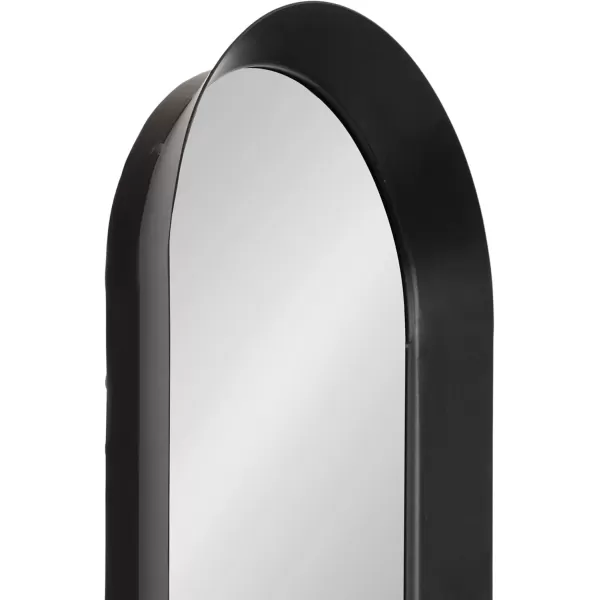 imageKate and Laurel Niya Modern Slim Panel Wall Mirror 10 x 40 Black Minimal Tall Mirror Wall Decor for Use as Skinny Entryway Mirror or Decorative Bedroom Mirror