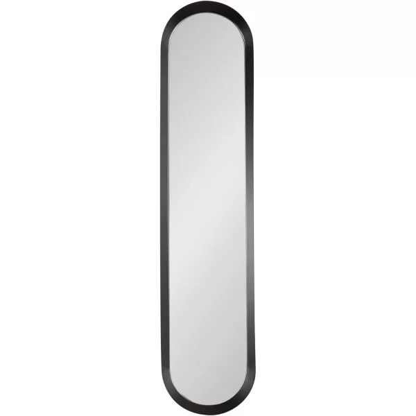 imageKate and Laurel Niya Modern Slim Panel Wall Mirror 10 x 40 Black Minimal Tall Mirror Wall Decor for Use as Skinny Entryway Mirror or Decorative Bedroom Mirror