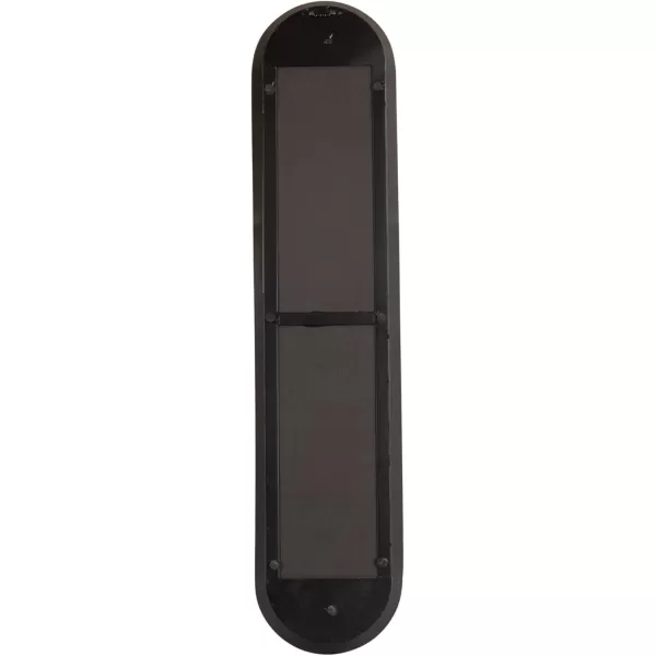 imageKate and Laurel Niya Modern Slim Panel Wall Mirror 10 x 40 Black Minimal Tall Mirror Wall Decor for Use as Skinny Entryway Mirror or Decorative Bedroom Mirror