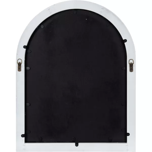 imageKate and Laurel Nola Classic Arch Wood Framed Wall Mirror 22 x 28 Rustic Brown ShabbyChic Farmhouse Wall DecorWhite