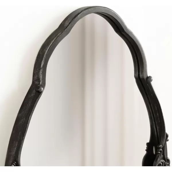 imageKate and Laurel Novella Glam Ornate Mirror 18x30 Gold Traditional Baroque Inspired Wall DecorBlack