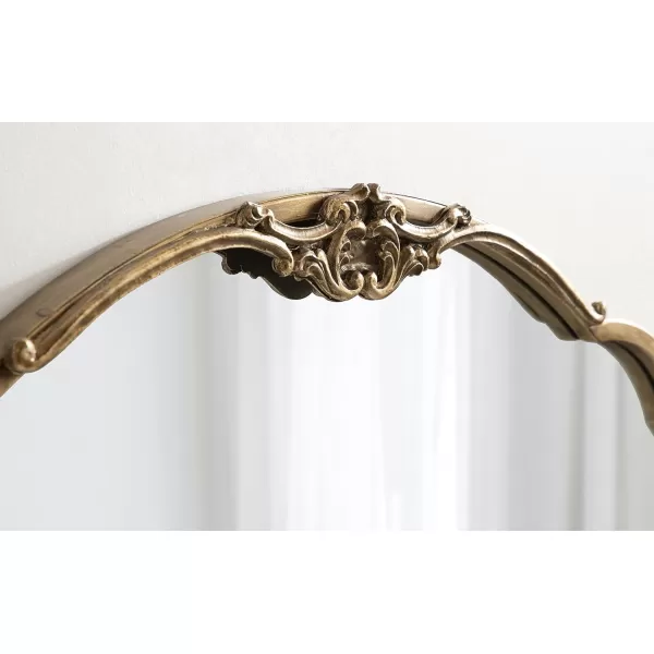 imageKate and Laurel Novella Glam Ornate Mirror 18x30 Gold Traditional Baroque Inspired Wall DecorGold