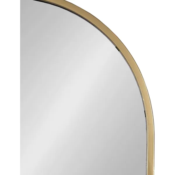 imageKate and Laurel Valenti Modern Arched Wall Mirror 24 x 32 Gold Vibrant Decorative Mirror for Wall