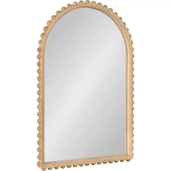 imageKate and Laurel Beadbrook Modern Beaded Arched Mirror 20 x 30 Black Transitional Arch Wall Mirror for Use as Bathroom Mirror or Entryway Mirror DecorNatural