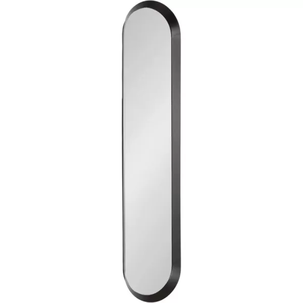 imageKate and Laurel Niya Modern Slim Panel Wall Mirror 10 x 40 Black Minimal Tall Mirror Wall Decor for Use as Skinny Entryway Mirror or Decorative Bedroom Mirror