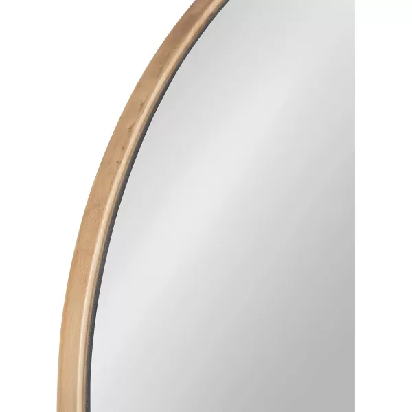 imageKate and Laurel Astora Modern Arched Wall Mirror 18 x 30 Natural Wood Scandinavian Framed Mirror for Storage and DisplayNatural