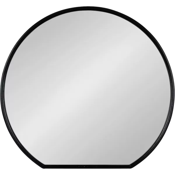 imageKate and Laurel Caskill Modern Round Mirror 24 x 23 Decorative Wall Mirror with Flat Bottom