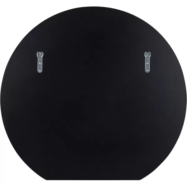 imageKate and Laurel Caskill Modern Round Mirror 24 x 23 Decorative Wall Mirror with Flat Bottom