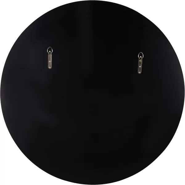 imageKate and Laurel Caskill Modern Wall Mirror 30quot Black Chic Circular Mirror for Wall DecorBlack