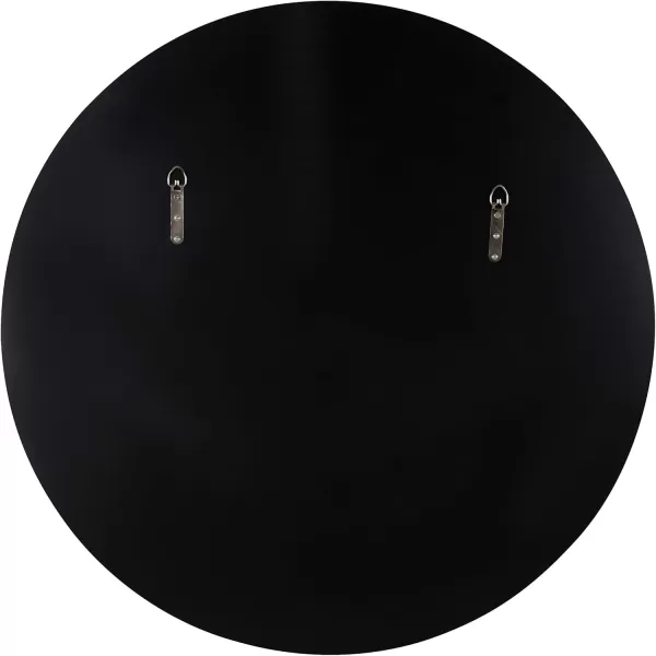 imageKate and Laurel Caskill Modern Wall Mirror 30quot Black Chic Circular Mirror for Wall DecorGold