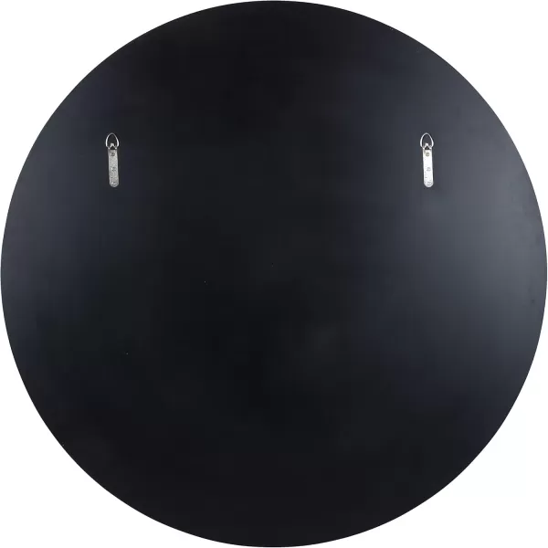 imageKate and Laurel Caskill Modern Wall Mirror 30quot Black Chic Circular Mirror for Wall DecorGold