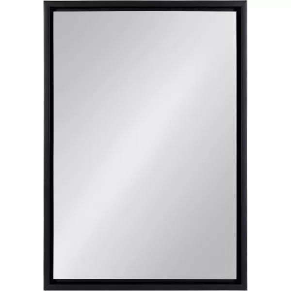 imageKate and Laurel Evans Glam Floating Framed Wall Mirror 18quot x 24quot Gold Chic Rectangle Accent MirrorBlack