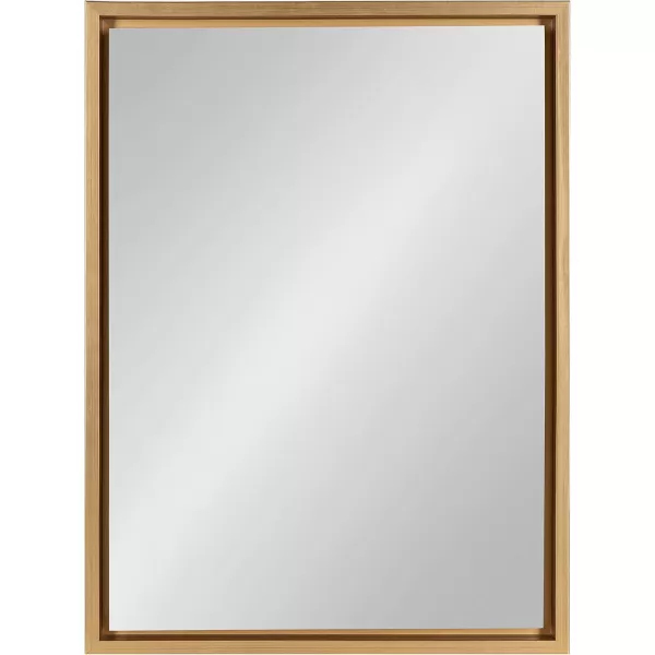 imageKate and Laurel Evans Glam Floating Framed Wall Mirror 18quot x 24quot Gold Chic Rectangle Accent MirrorGold
