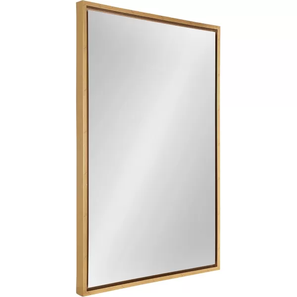 imageKate and Laurel Evans Glam Floating Framed Wall Mirror 18quot x 24quot Gold Chic Rectangle Accent MirrorGold