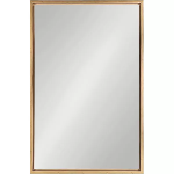 imageKate and Laurel Evans Glam Floating Framed Wall Mirror 18quot x 24quot Gold Chic Rectangle Accent MirrorGold