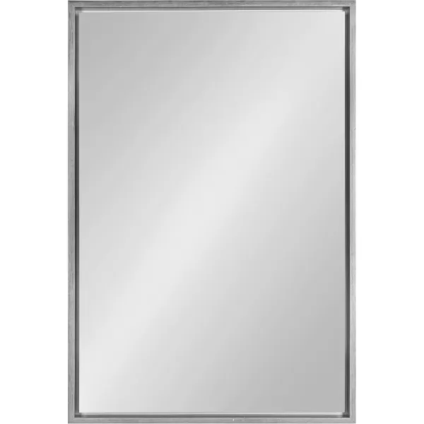 imageKate and Laurel Evans Glam Floating Framed Wall Mirror 18quot x 24quot Gold Chic Rectangle Accent MirrorSilver