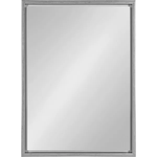 imageKate and Laurel Evans Glam Floating Framed Wall Mirror 18quot x 24quot Gold Chic Rectangle Accent MirrorSilver