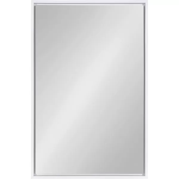 imageKate and Laurel Evans Glam Floating Framed Wall Mirror 18quot x 24quot Gold Chic Rectangle Accent MirrorWhite