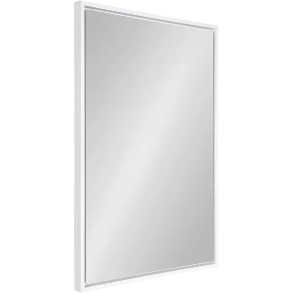 imageKate and Laurel Evans Glam Floating Framed Wall Mirror 18quot x 24quot Gold Chic Rectangle Accent MirrorWhite