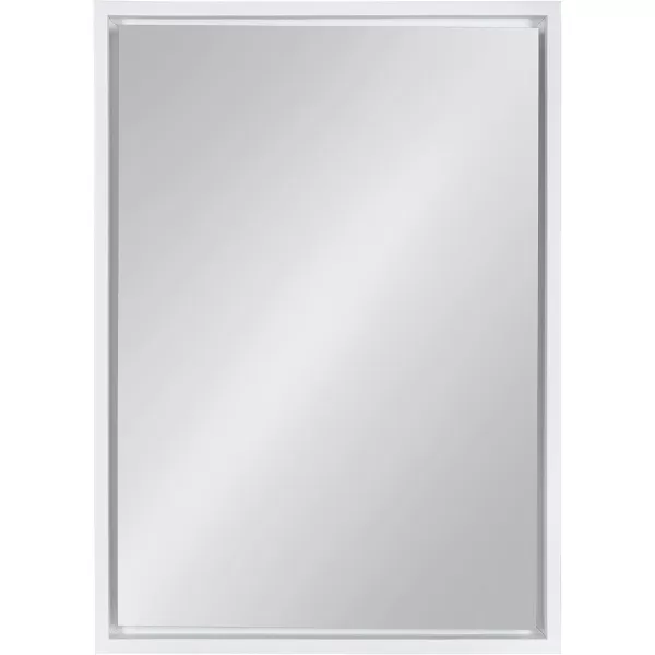 imageKate and Laurel Evans Glam Floating Framed Wall Mirror 18quot x 24quot Gold Chic Rectangle Accent MirrorWhite