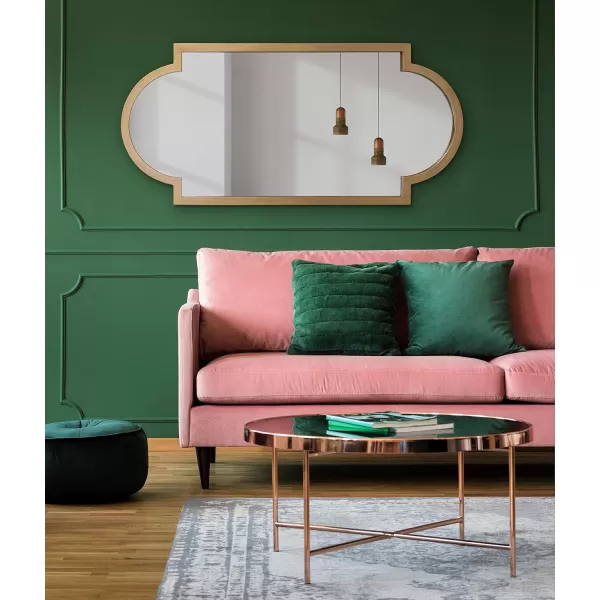 imageKate and Laurel Jovie Modern Panel Wall Mirror 20 x 42 Gold Glam Decorative Mirror for WallGold