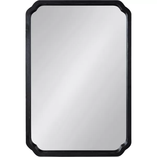 imageKate and Laurel Marston Farmhouse Rectangle Wall Mirror 24 x 36 Rustic Brown Decorative Rustic Mirror for WallBlack