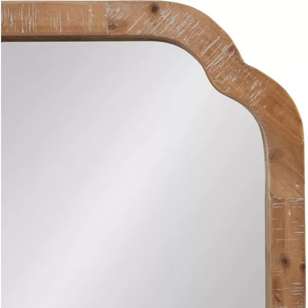 imageKate and Laurel Marston Farmhouse Rectangle Wall Mirror 24 x 36 Rustic Brown Decorative Rustic Mirror for WallBrown