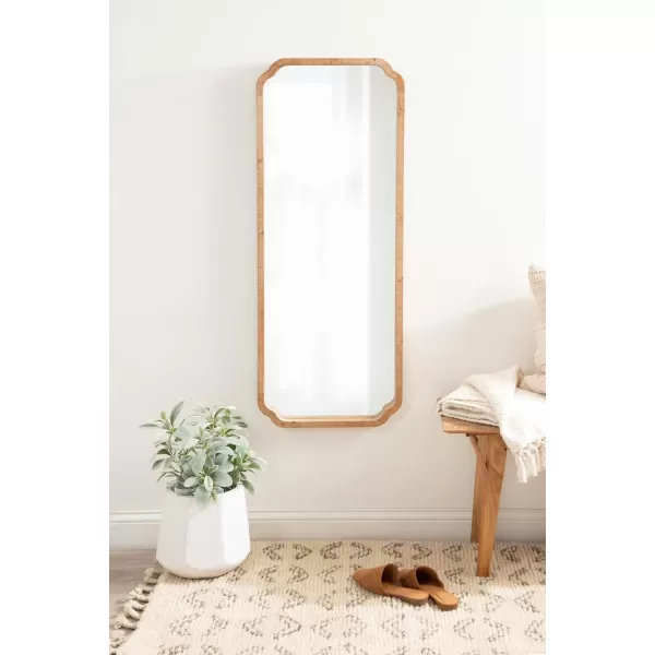 imageKate and Laurel Marston Farmhouse Rectangle Wall Mirror 24 x 36 Rustic Brown Decorative Rustic Mirror for WallBrown