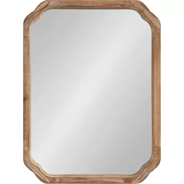 imageKate and Laurel Marston Farmhouse Rectangle Wall Mirror 24 x 36 Rustic Brown Decorative Rustic Mirror for WallRustic Brown