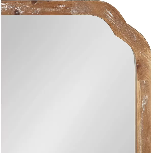 imageKate and Laurel Marston Farmhouse Rectangle Wall Mirror 24 x 36 Rustic Brown Decorative Rustic Mirror for WallRustic Brown