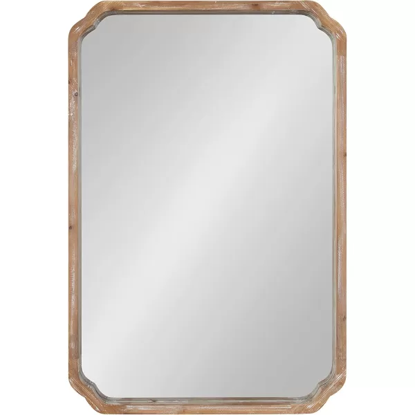 imageKate and Laurel Marston Farmhouse Rectangle Wall Mirror 24 x 36 Rustic Brown Decorative Rustic Mirror for WallRustic Brown