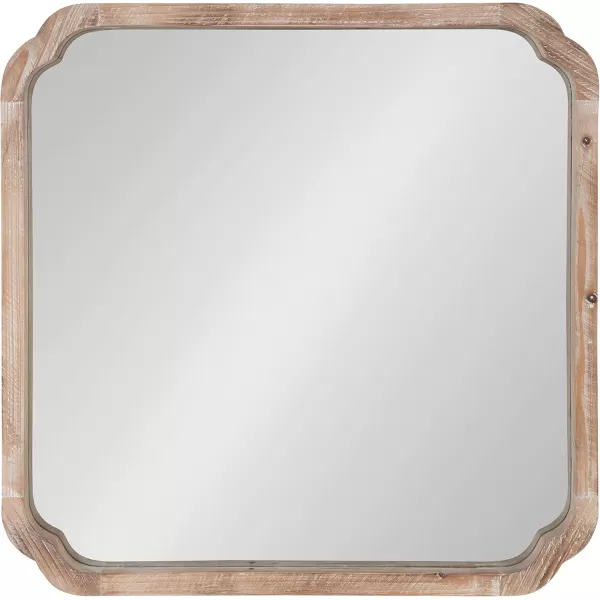 imageKate and Laurel Marston Farmhouse Rectangle Wall Mirror 24 x 36 Rustic Brown Decorative Rustic Mirror for WallRustic Brown