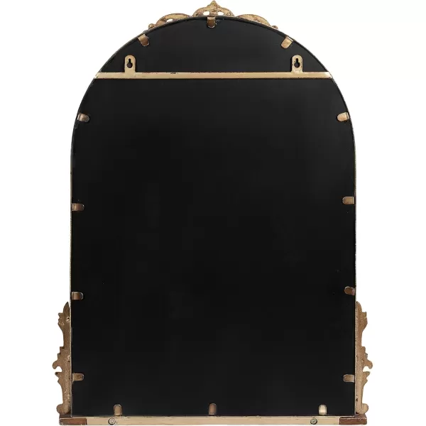 imageKate and Laurel Myrcelle Traditional Arched Mirror with Shelf 21 x 28 Antique Gold Vintage Arch Shelf Mirror with Ornate Garland Detailing Along The Crown and Edges of The FrameGold