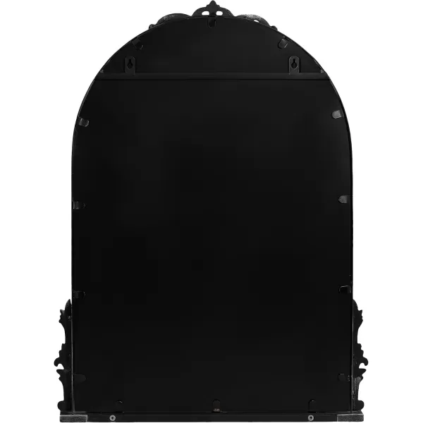 imageKate and Laurel Myrcelle Traditional Arched Mirror with Shelf 21 x 28 Antique Gold Vintage Arch Shelf Mirror with Ornate Garland Detailing Along The Crown and Edges of The FrameBlack