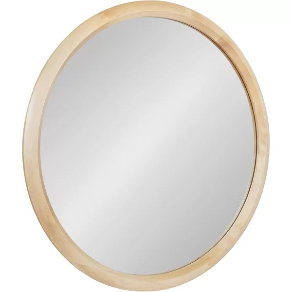 imageKate and Laurel Pao Traditional Oval Wood Framed Wall Mirror 24 x 36 Walnut Brown Decorative Mirror for WallNatural