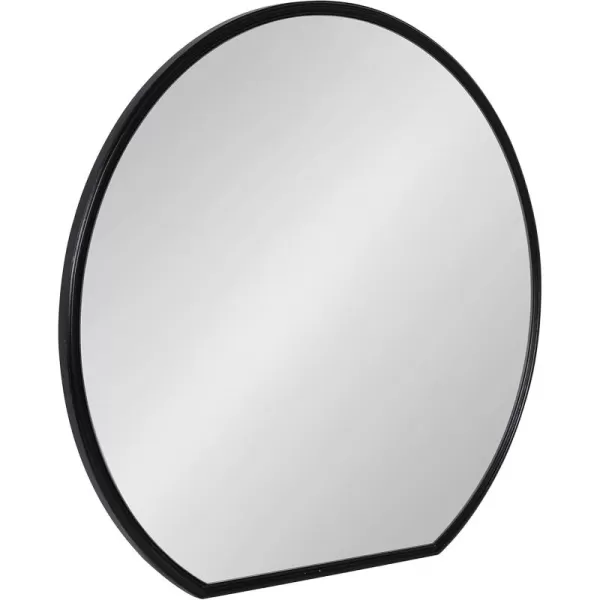 imageKate and Laurel Caskill Modern Round Mirror 24 x 23 Decorative Wall Mirror with Flat Bottom