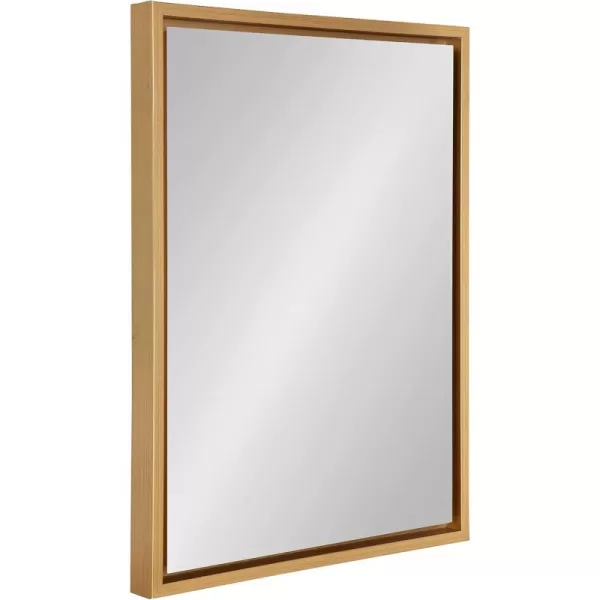 imageKate and Laurel Evans Glam Floating Framed Wall Mirror 18quot x 24quot Gold Chic Rectangle Accent MirrorGold