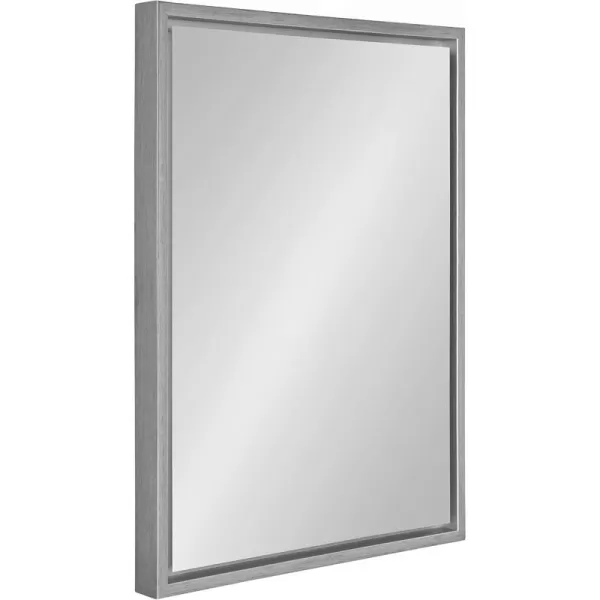 imageKate and Laurel Evans Glam Floating Framed Wall Mirror 18quot x 24quot Gold Chic Rectangle Accent MirrorSilver