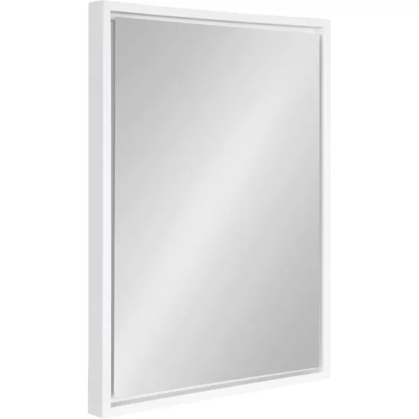 imageKate and Laurel Evans Glam Floating Framed Wall Mirror 18quot x 24quot Gold Chic Rectangle Accent MirrorWhite