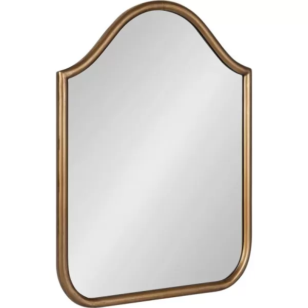 imageKate and Laurel Fellows Traditional Scalloped Arched Wall Mirror 18 x 24 Gold Decorative Vintage Inspired Mirror with Bold Shape and Antique Finish