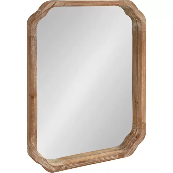 imageKate and Laurel Marston Farmhouse Rectangle Wall Mirror 24 x 36 Rustic Brown Decorative Rustic Mirror for WallRustic Brown