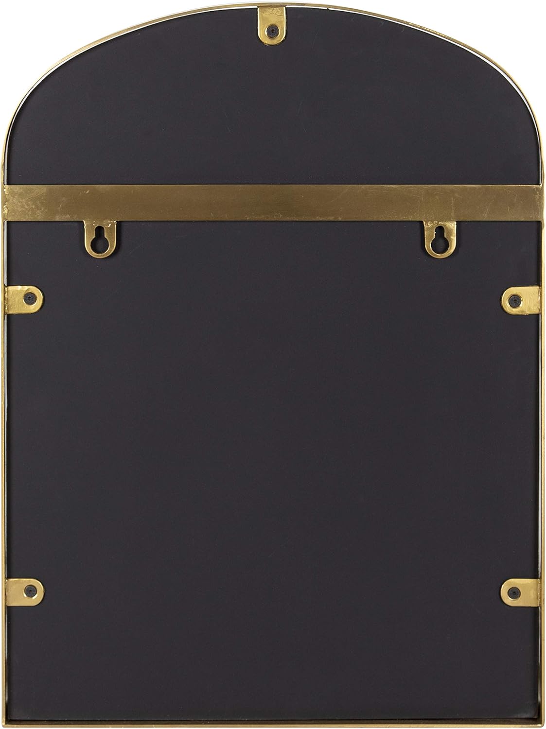 imageKate and Laurel Peyson Arched Wall Mirror with Shelf 18 x 24 Gold Decorative Modern Metal Arch Mirror with Storage Shelf for Glamorous Wall Decor