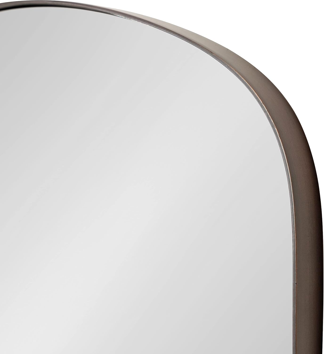 imageKate and Laurel Peyson Arched Wall Mirror with Shelf 18 x 24 Silver Decorative Modern Metal Arch Mirror with Storage Shelf for Glamorous Wall DcorBronze