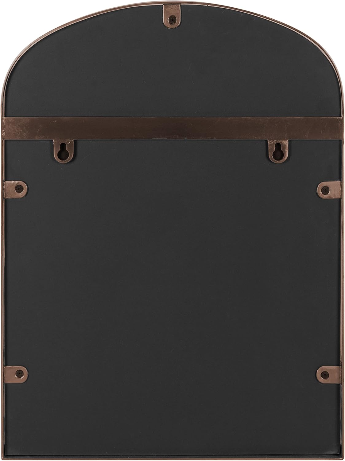 imageKate and Laurel Peyson Arched Wall Mirror with Shelf 18 x 24 Silver Decorative Modern Metal Arch Mirror with Storage Shelf for Glamorous Wall DcorBronze